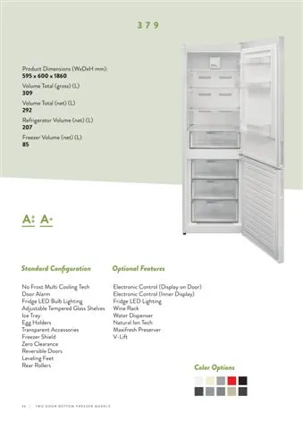 Réfrigérateur Deux Portes No-Frost Export (Climat Tropical) Modèle 134 — Gros Électroménager, Froid & Électronique Grand Public | COIDET & ATC