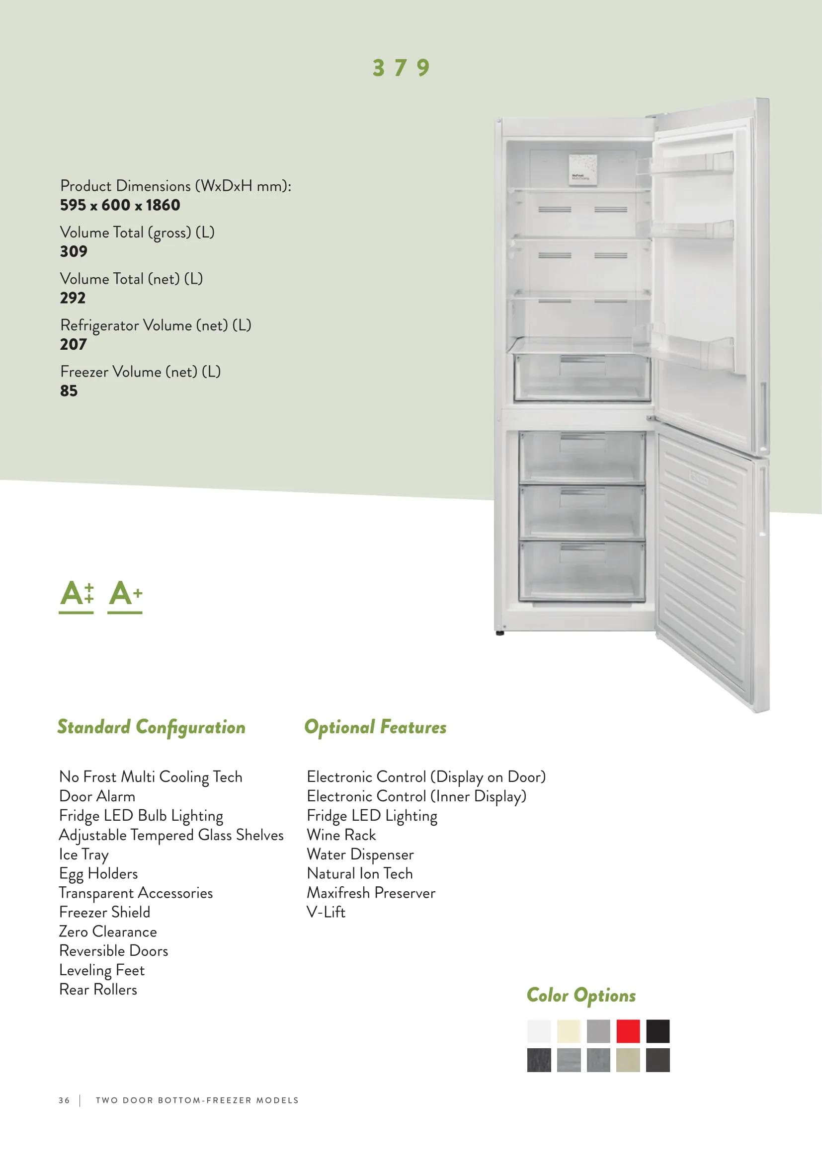 Réfrigérateur Deux Portes No-Frost Export (Climat Tropical) Modèle 193 — Gros Électroménager, Froid & Électronique Grand Public | COIDET & ATC