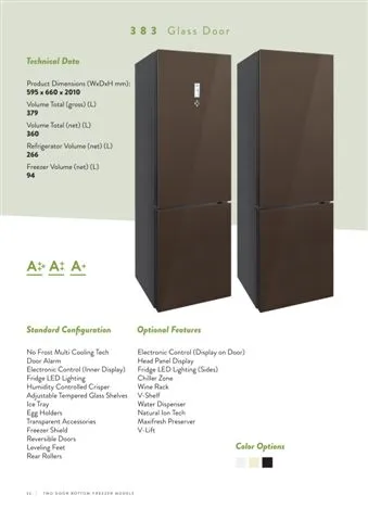 Réfrigérateur Deux Portes No-Frost Export (Climat Tropical) Modèle 149 — Gros Électroménager, Froid & Électronique Grand Public | COIDET & ATC