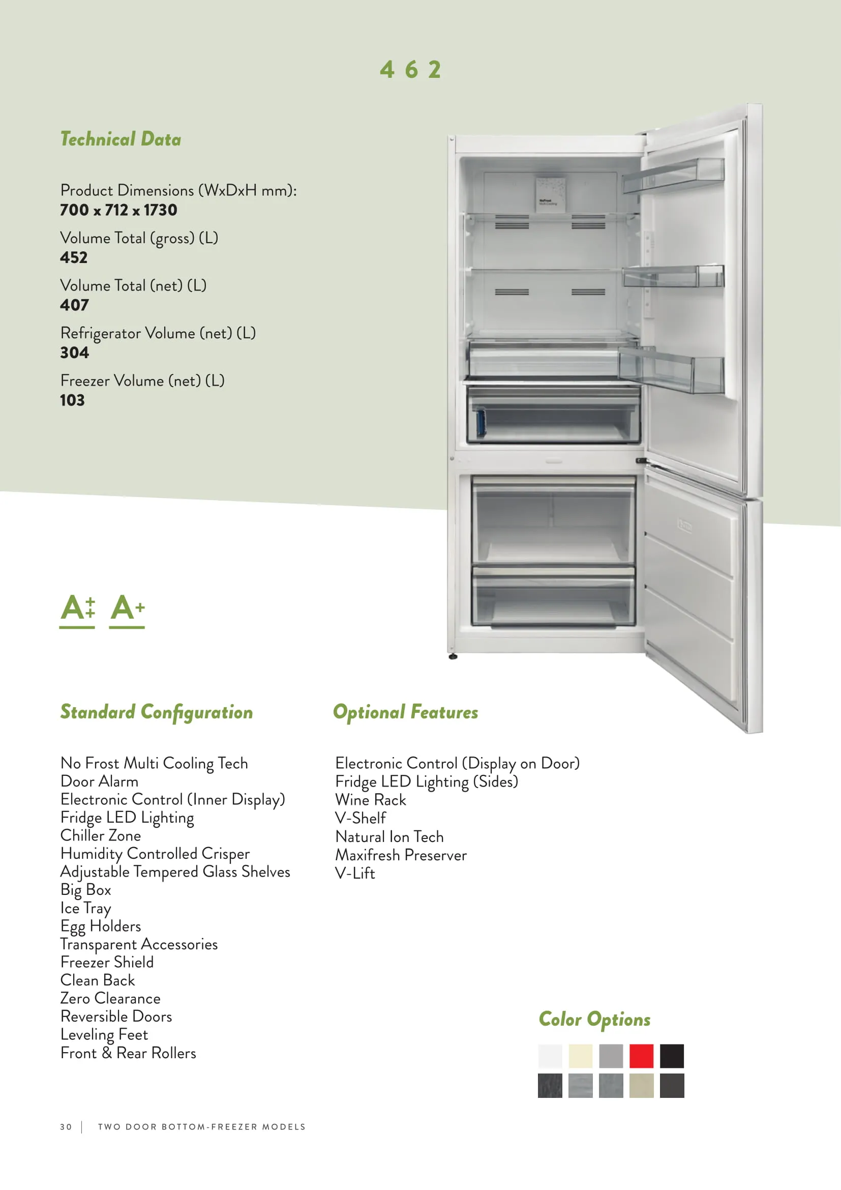 Réfrigérateur Deux Portes No-Frost Export (Climat Tropical) Modèle 162 — Gros Électroménager, Froid & Électronique Grand Public | COIDET & ATC