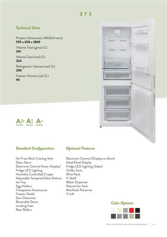 Réfrigérateur Deux Portes No-Frost Export (Climat Tropical) Modèle 70 — Gros Électroménager, Froid & Électronique Grand Public | COIDET & ATC