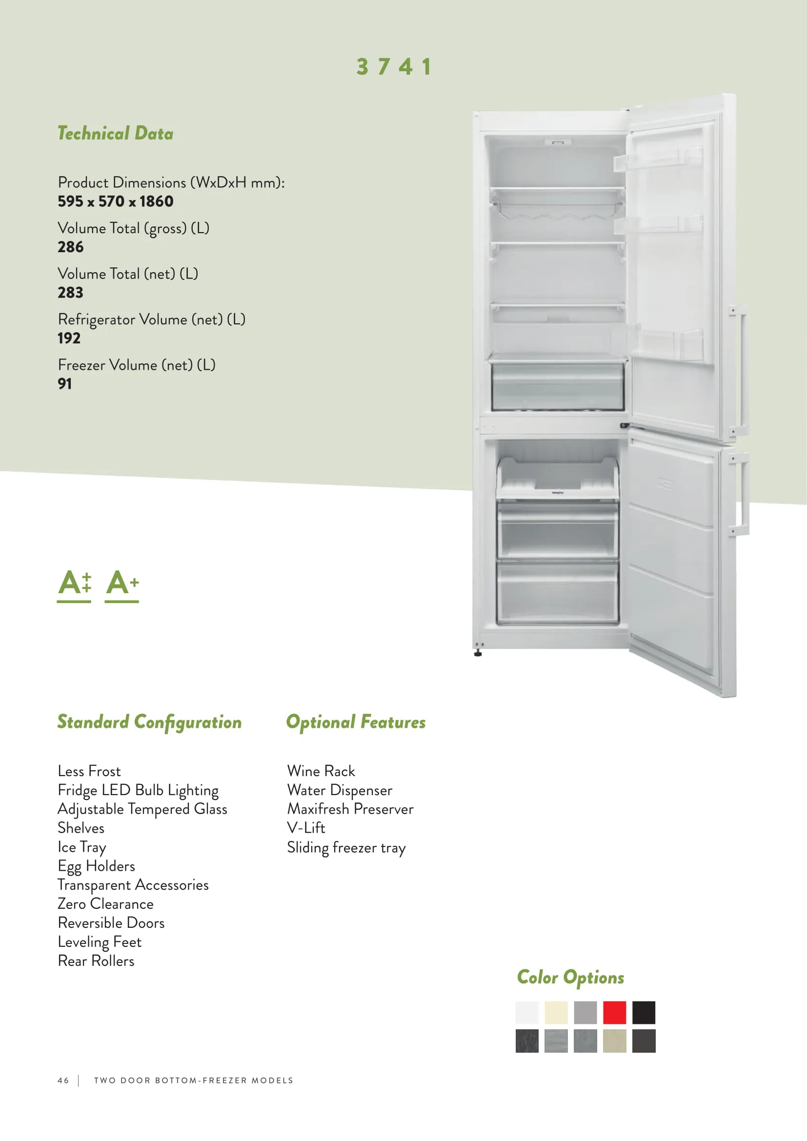 Réfrigérateur Deux Portes No-Frost Export (Climat Tropical) Modèle 16 — Gros Électroménager, Froid & Électronique Grand Public | COIDET & ATC