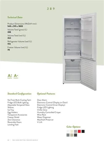 Réfrigérateur Deux Portes No-Frost Export (Climat Tropical) Modèle 82 — Gros Électroménager, Froid & Électronique Grand Public | COIDET & ATC
