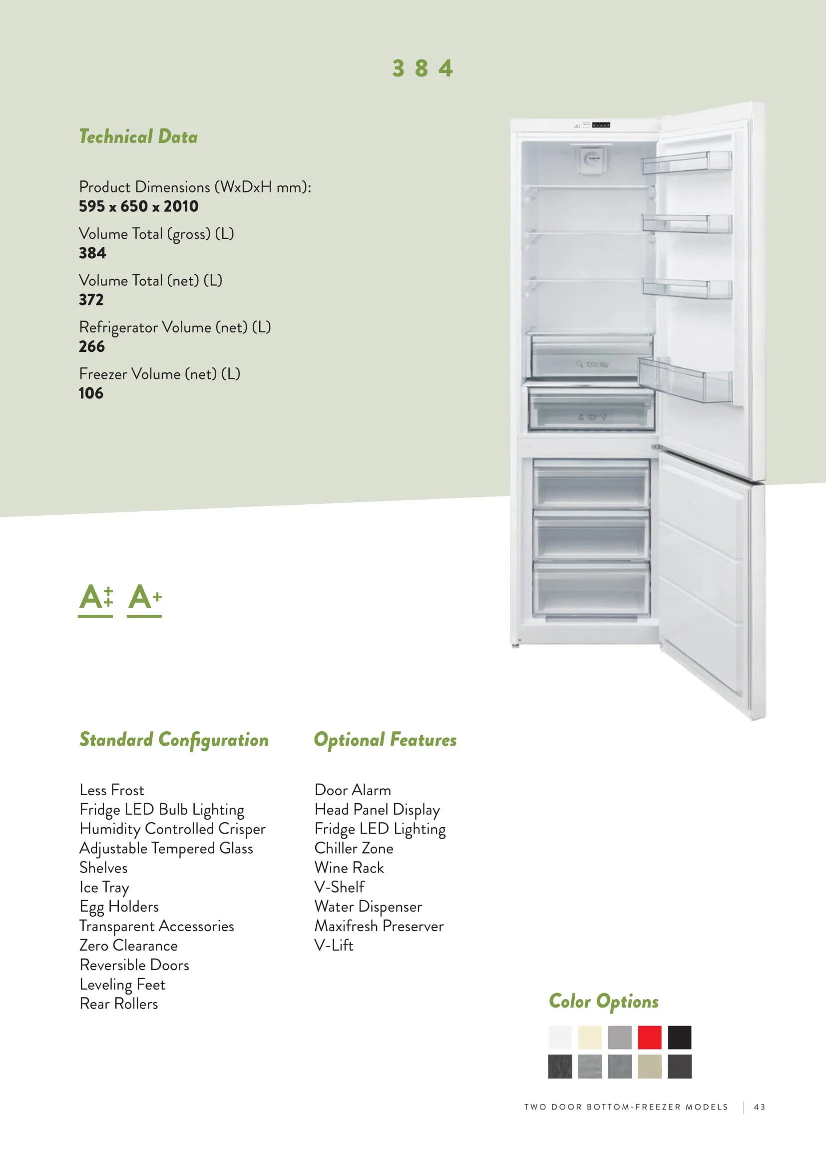 Réfrigérateur Deux Portes No-Frost Export (Climat Tropical) Modèle 87 — Gros Électroménager, Froid & Électronique Grand Public | COIDET & ATC