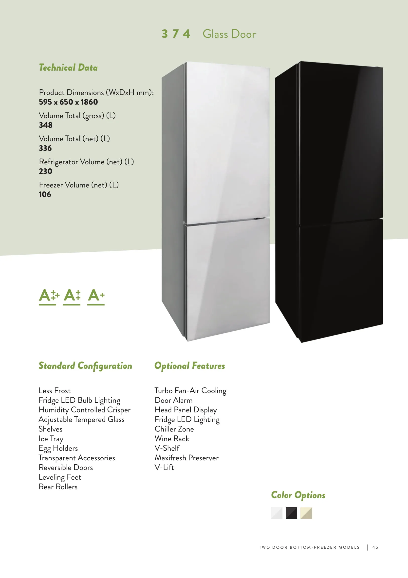 Réfrigérateur Deux Portes No-Frost Export (Climat Tropical) Modèle 148 — Gros Électroménager, Froid & Électronique Grand Public | COIDET & ATC