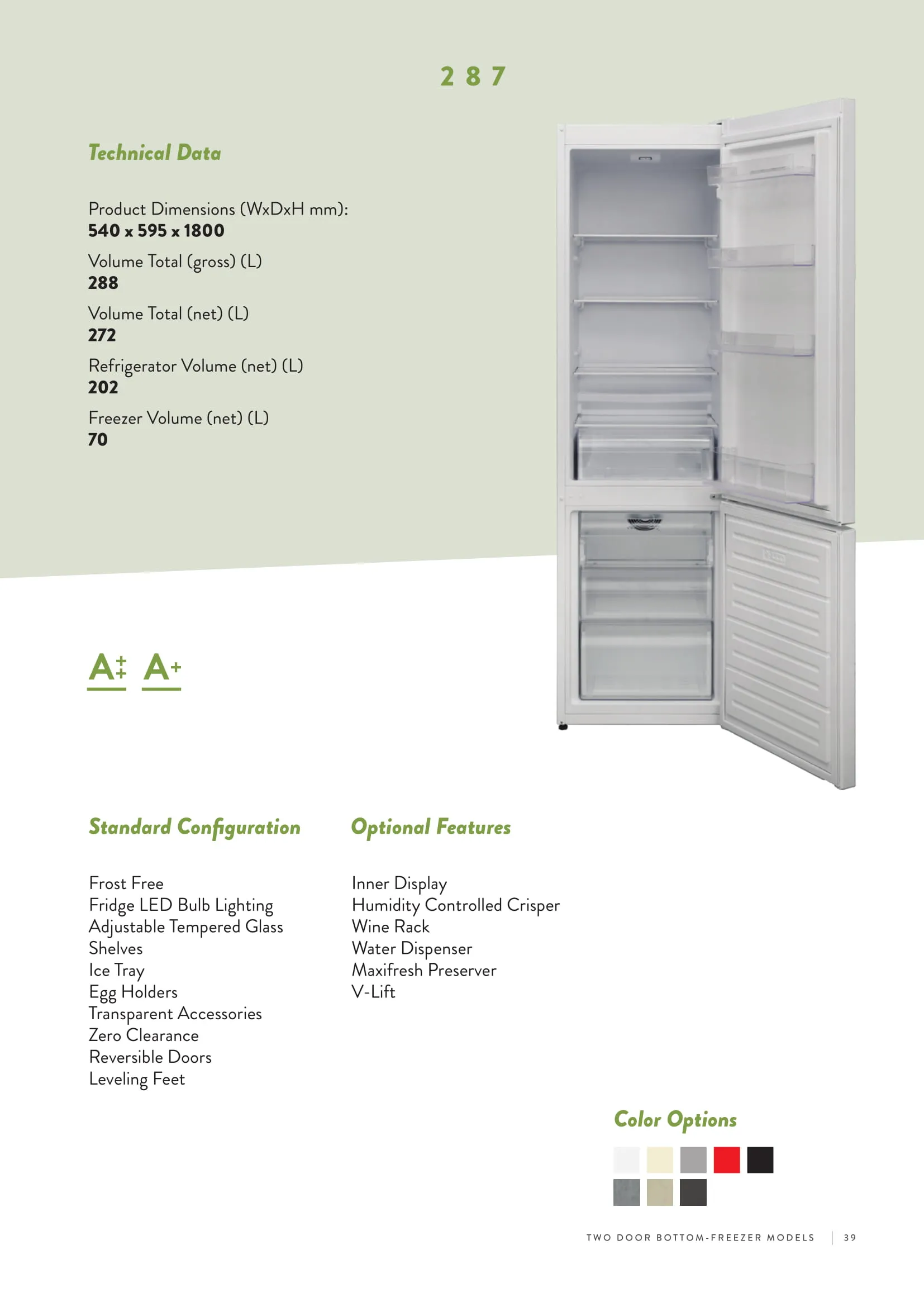 Réfrigérateur Deux Portes No-Frost Export (Climat Tropical) Modèle 147 — Gros Électroménager, Froid & Électronique Grand Public | COIDET & ATC