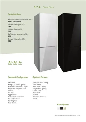 Réfrigérateur Deux Portes No-Frost Export (Climat Tropical) Modèle 93 — Gros Électroménager, Froid & Électronique Grand Public | COIDET & ATC