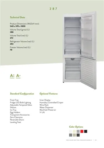 Réfrigérateur Deux Portes No-Frost Export (Climat Tropical) Modèle 76 — Gros Électroménager, Froid & Électronique Grand Public | COIDET & ATC