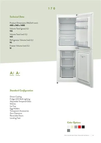Réfrigérateur Deux Portes No-Frost Export (Climat Tropical) Modèle 48 — Gros Électroménager, Froid & Électronique Grand Public | COIDET & ATC