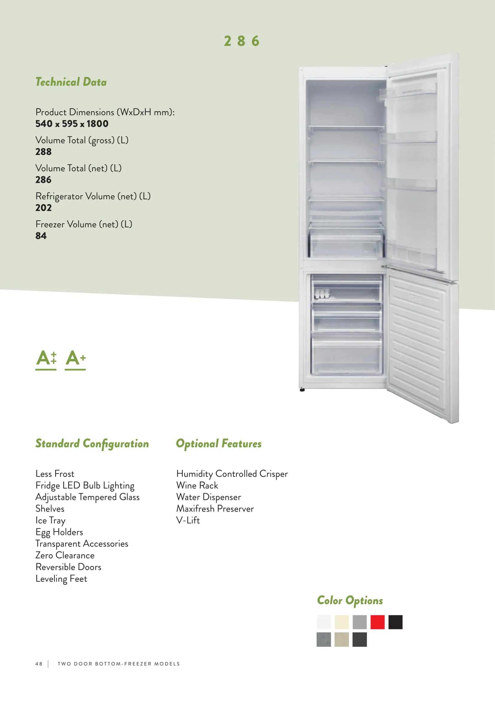 Réfrigérateur Deux Portes No-Frost Export (Climat Tropical) Modèle 171 — Gros Électroménager, Froid & Électronique Grand Public | COIDET & ATC
