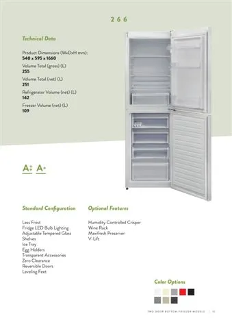 Réfrigérateur Deux Portes No-Frost Export (Climat Tropical) Modèle 46 — Gros Électroménager, Froid & Électronique Grand Public | COIDET & ATC