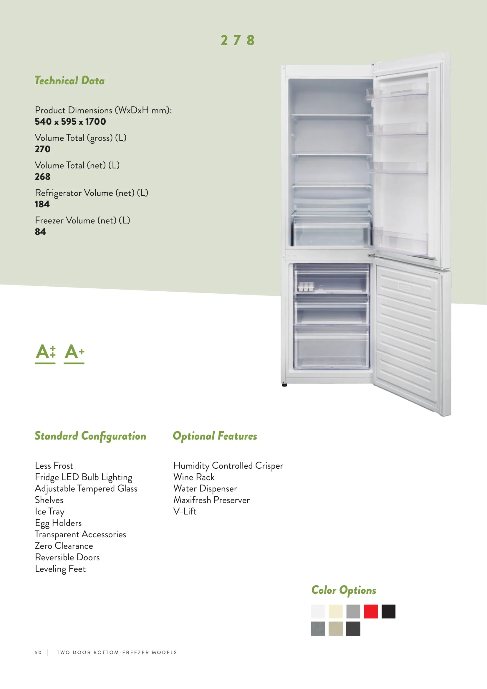 Réfrigérateur Deux Portes No-Frost Export (Climat Tropical) Modèle 156 — Gros Électroménager, Froid & Électronique Grand Public | COIDET & ATC