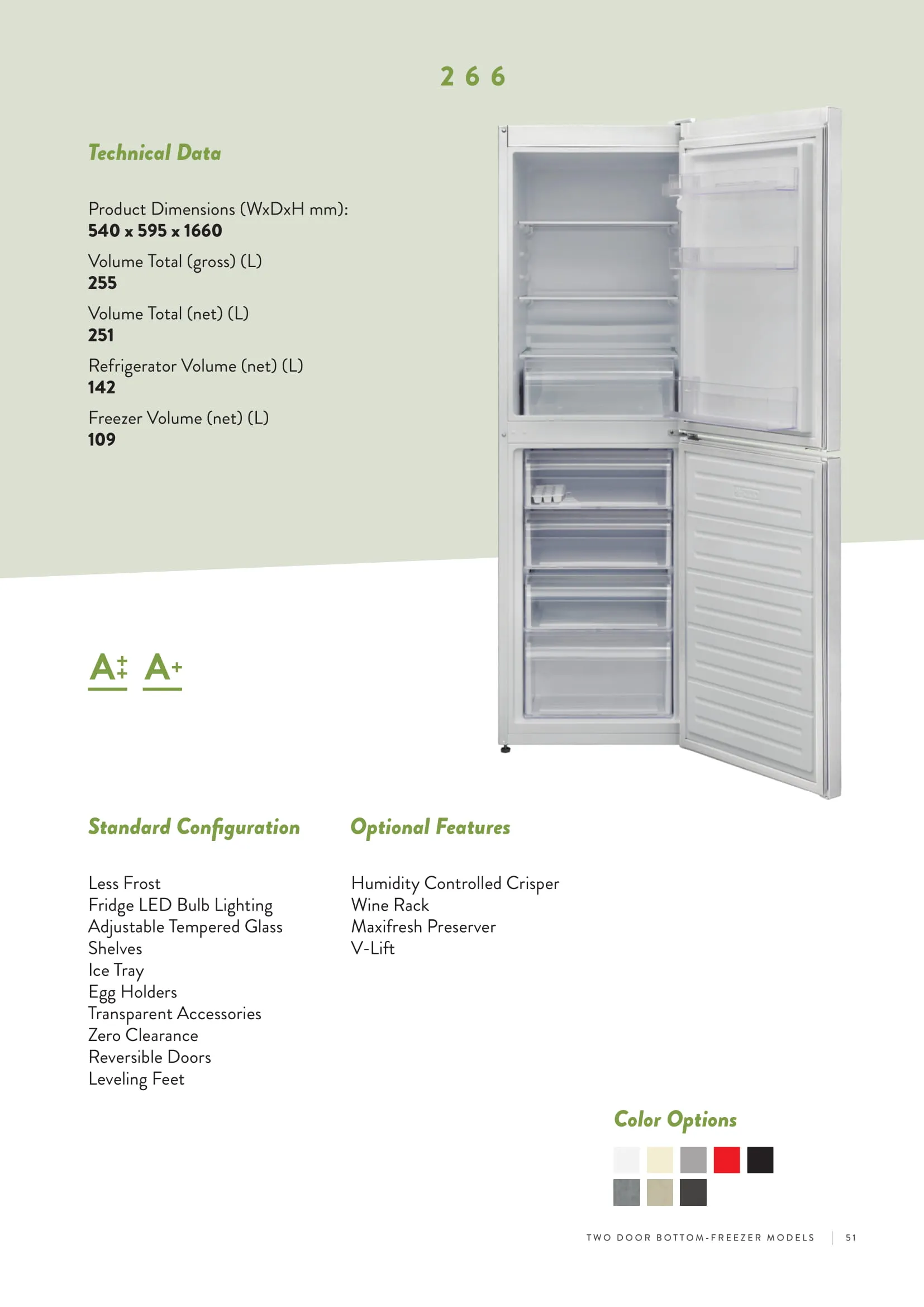Réfrigérateur Deux Portes No-Frost Export (Climat Tropical) Modèle 78 — Gros Électroménager, Froid & Électronique Grand Public | COIDET & ATC