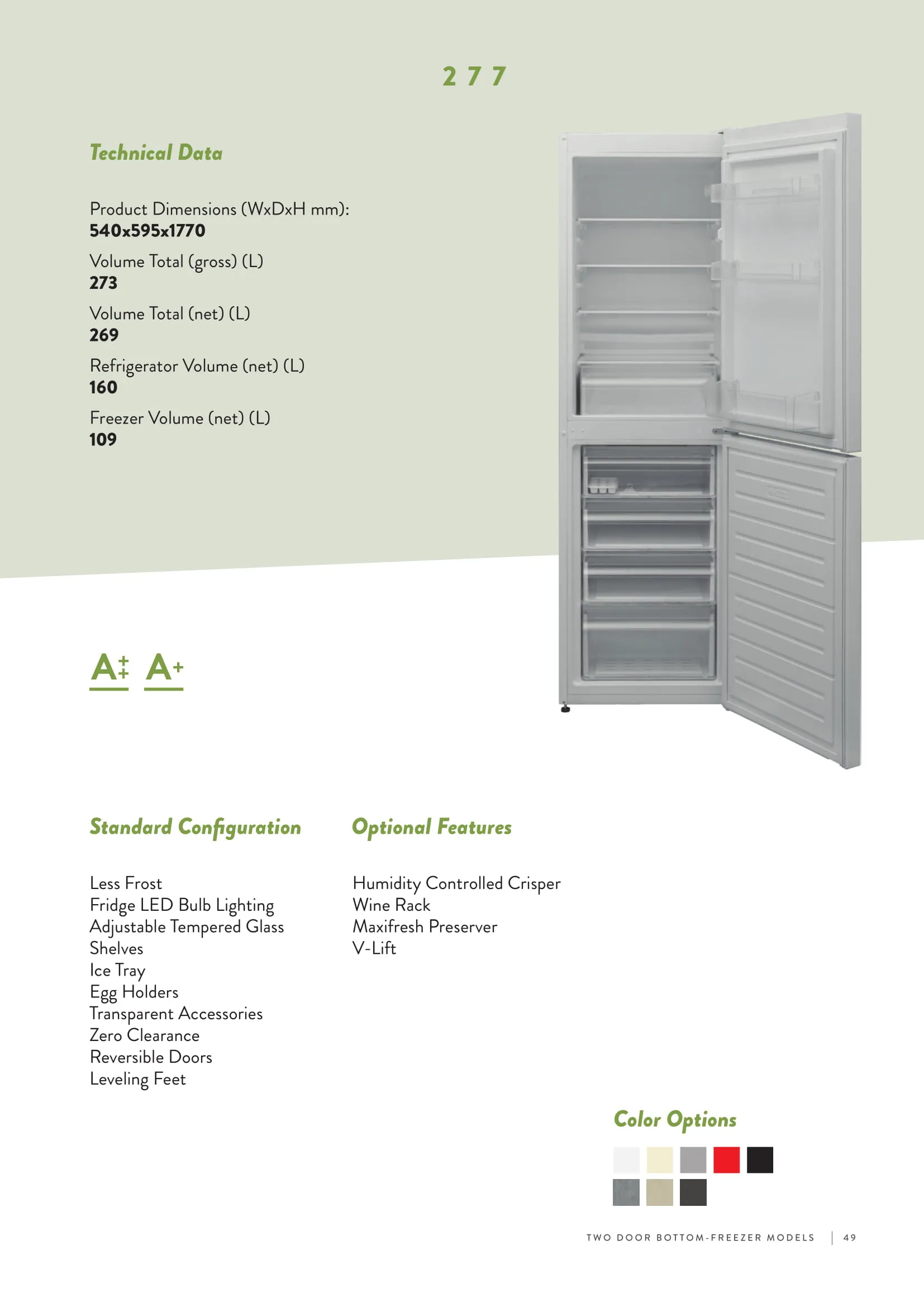 Réfrigérateur Deux Portes No-Frost Export (Climat Tropical) Modèle 23 — Gros Électroménager, Froid & Électronique Grand Public | COIDET & ATC