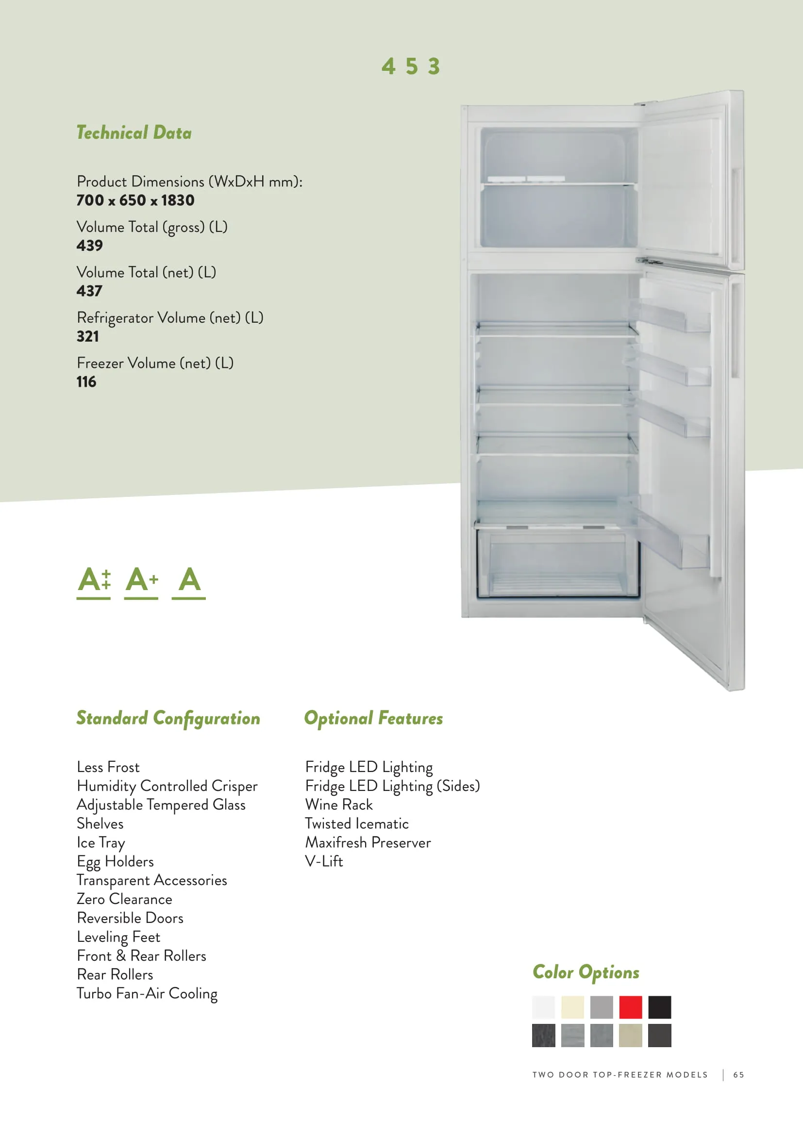 Réfrigérateur Deux Portes No-Frost Export (Climat Tropical) Modèle 21 — Gros Électroménager, Froid & Électronique Grand Public | COIDET & ATC