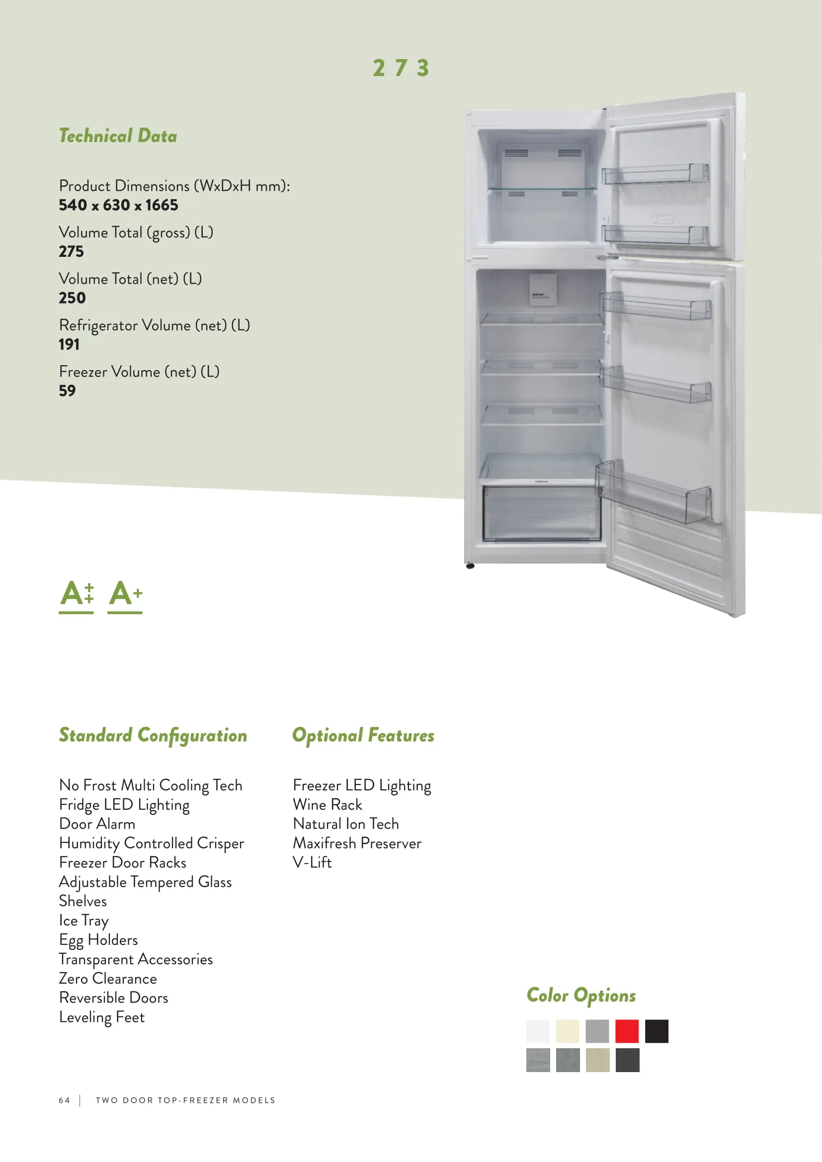 Réfrigérateur Deux Portes No-Frost Export (Climat Tropical) Modèle 123 — Gros Électroménager, Froid & Électronique Grand Public | COIDET & ATC