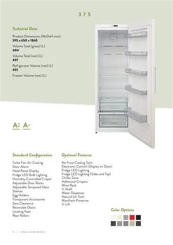 Réfrigérateur Deux Portes No-Frost Export (Climat Tropical) Modèle 192 — Gros Électroménager, Froid & Électronique Grand Public | COIDET & ATC