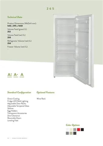 Réfrigérateur Deux Portes No-Frost Export (Climat Tropical) Modèle 126 — Gros Électroménager, Froid & Électronique Grand Public | COIDET & ATC