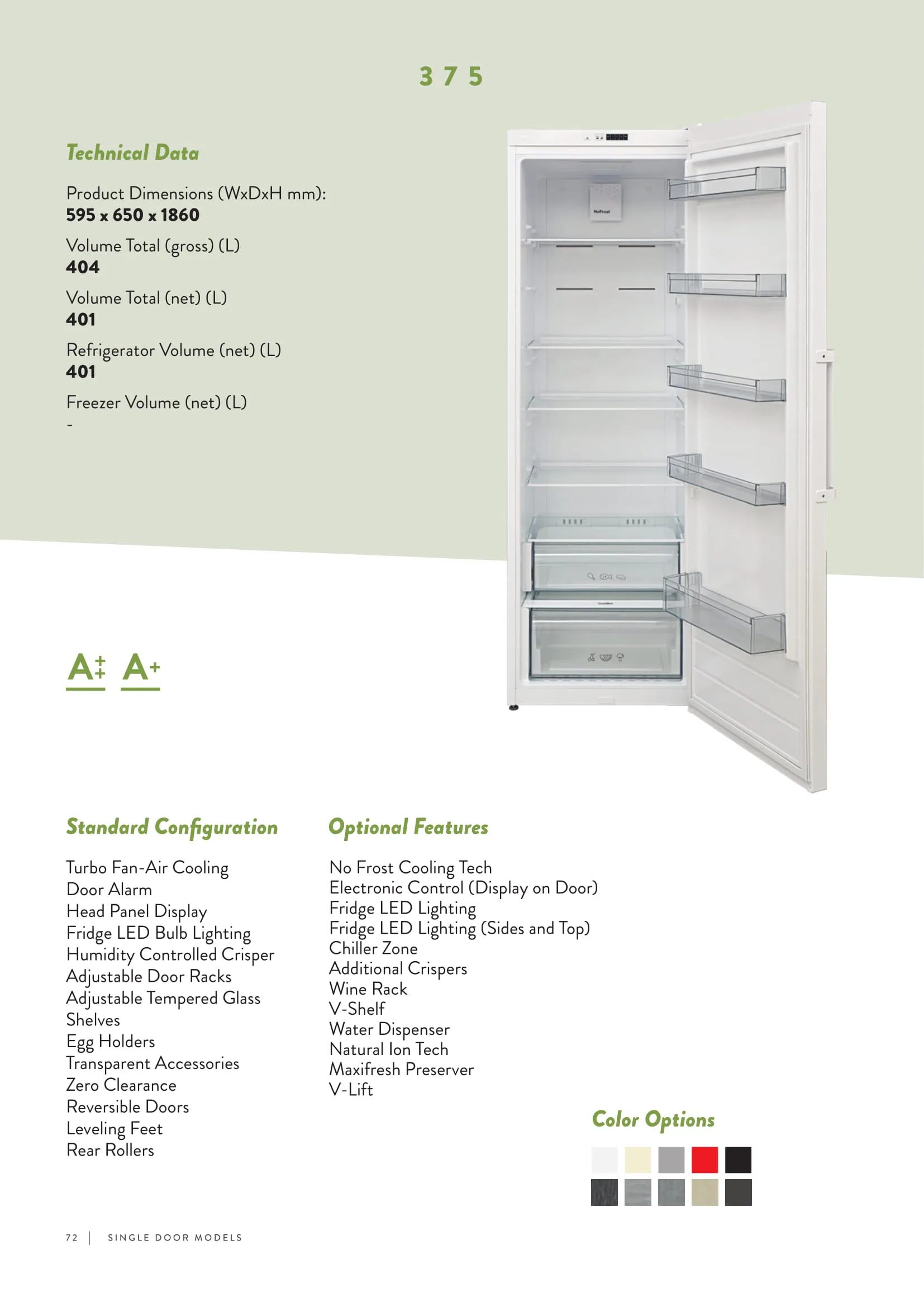 Réfrigérateur Deux Portes No-Frost Export (Climat Tropical) Modèle 47 — Gros Électroménager, Froid & Électronique Grand Public | COIDET & ATC