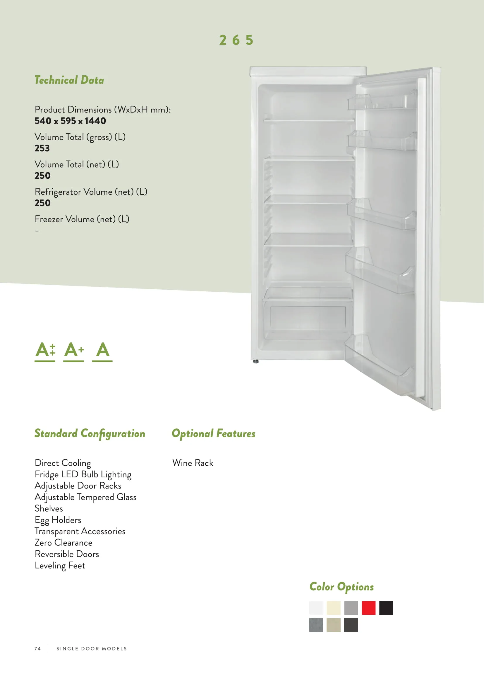 Réfrigérateur Deux Portes No-Frost Export (Climat Tropical) Modèle 110 — Gros Électroménager, Froid & Électronique Grand Public | COIDET & ATC