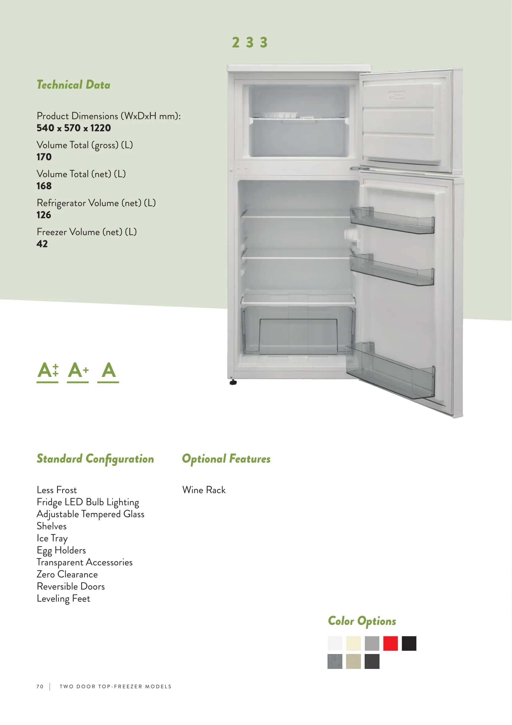 Réfrigérateur Deux Portes No-Frost Export (Climat Tropical) Modèle 29 — Gros Électroménager, Froid & Électronique Grand Public | COIDET & ATC