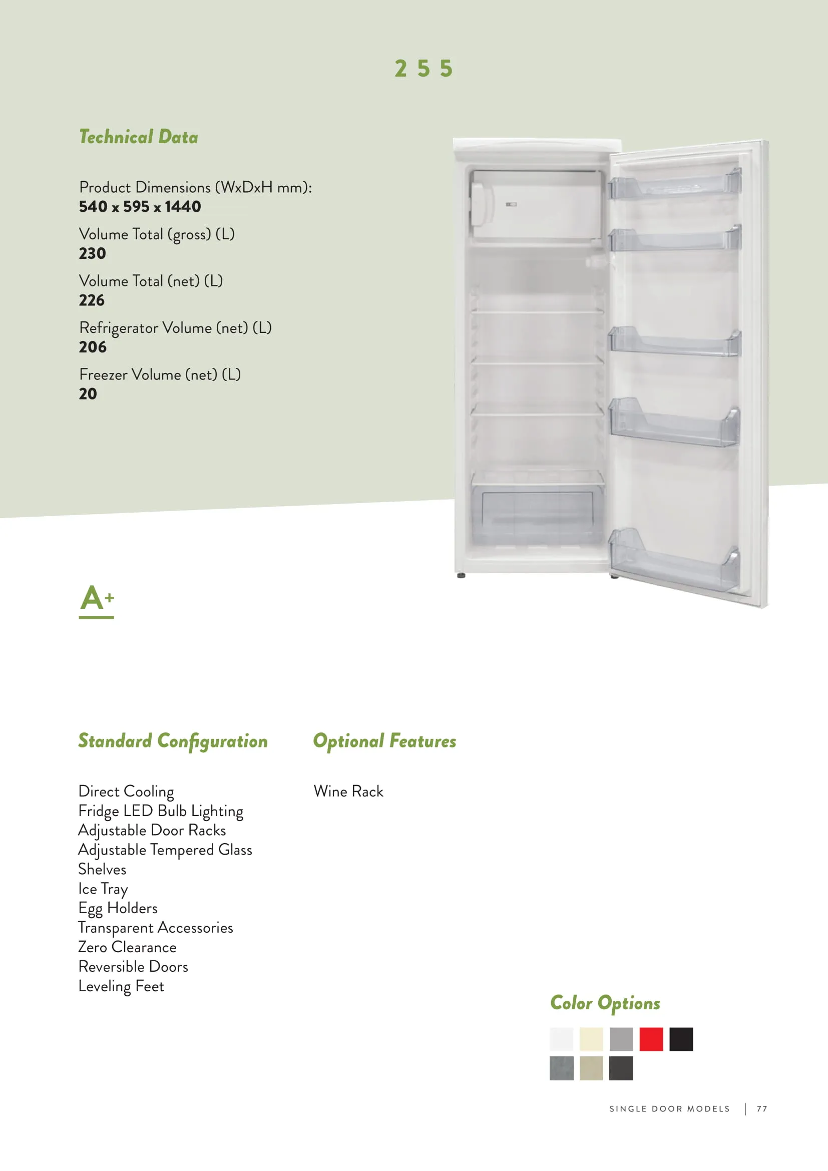 Réfrigérateur Deux Portes No-Frost Export (Climat Tropical) Modèle 161 — Gros Électroménager, Froid & Électronique Grand Public | COIDET & ATC