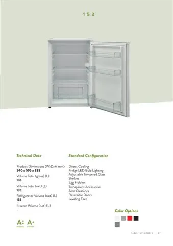Réfrigérateur Deux Portes No-Frost Export (Climat Tropical) Modèle 107 — Gros Électroménager, Froid & Électronique Grand Public | COIDET & ATC
