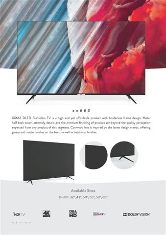 Téléviseur Smart LED Ultra HD 4K — Modèle Export Android TV 251 — Gros Électroménager, Froid & Électronique Grand Public | COIDET & ATC