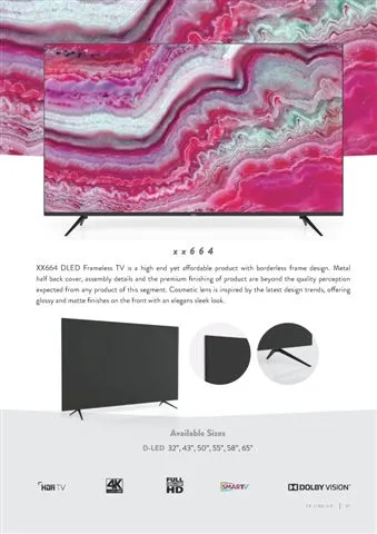 Téléviseur Smart LED Ultra HD 4K — Modèle Export Android TV 215 — Gros Électroménager, Froid & Électronique Grand Public | COIDET & ATC