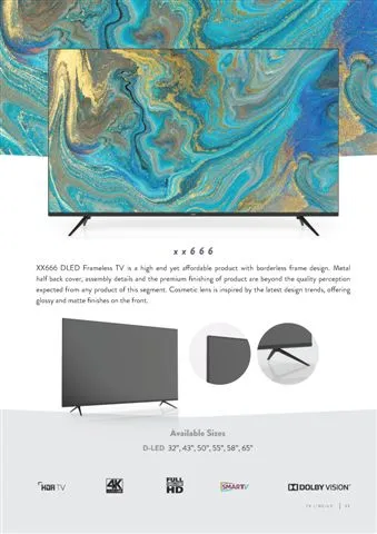 Téléviseur Smart LED Ultra HD 4K — Modèle Export Android TV 221 — Gros Électroménager, Froid & Électronique Grand Public | COIDET & ATC