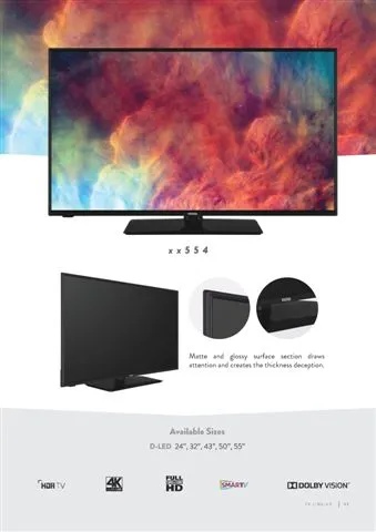 Téléviseur Smart LED Ultra HD 4K — Modèle Export Android TV 23 — Gros Électroménager, Froid & Électronique Grand Public | COIDET & ATC