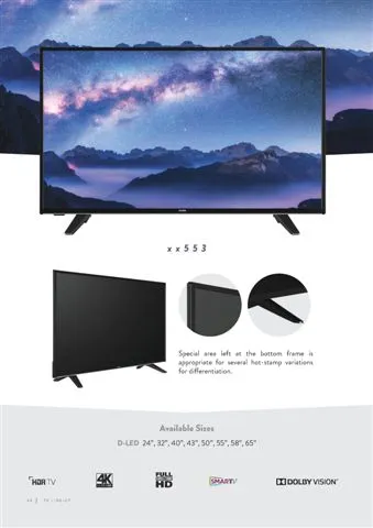 Téléviseur Smart LED Ultra HD 4K — Modèle Export Android TV 120 — Gros Électroménager, Froid & Électronique Grand Public | COIDET & ATC
