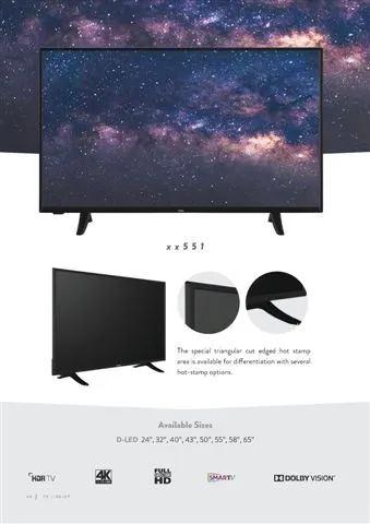 Téléviseur Smart LED Ultra HD 4K — Modèle Export Android TV 169 — Gros Électroménager, Froid & Électronique Grand Public | COIDET & ATC