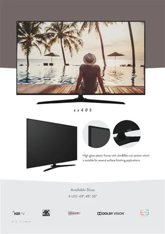 Téléviseur Smart LED Ultra HD 4K — Modèle Export Android TV 242 — Gros Électroménager, Froid & Électronique Grand Public | COIDET & ATC