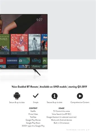 Téléviseur Smart LED Ultra HD 4K — Modèle Export Android TV 123 — Gros Électroménager, Froid & Électronique Grand Public | COIDET & ATC