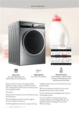 Lave-Linge Solo A+++ 8-10 kg Série Export Modèle 120 — Gros Électroménager, Froid & Électronique Grand Public | COIDET & ATC